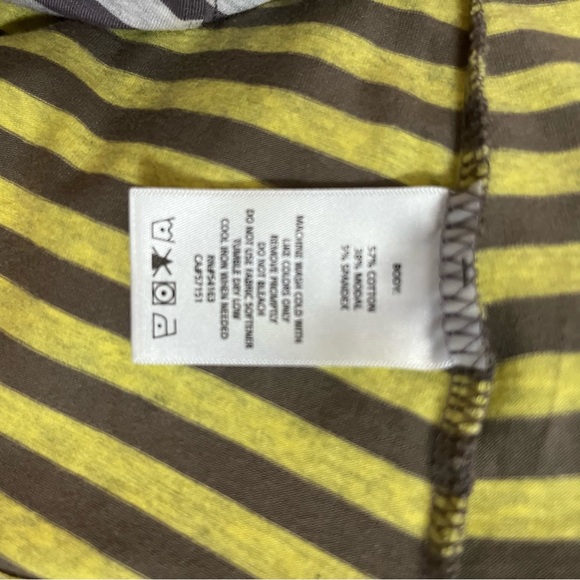 Calvin Klein Performance Gray/Yellow Striped Maxi Skirt Size Large NWT - Picture 8 of 12